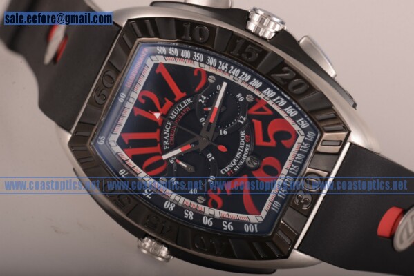 Franck Muller Conquistador F1 Singapore GP Chrono Watch Replica Steel 9900CCGP.RU
